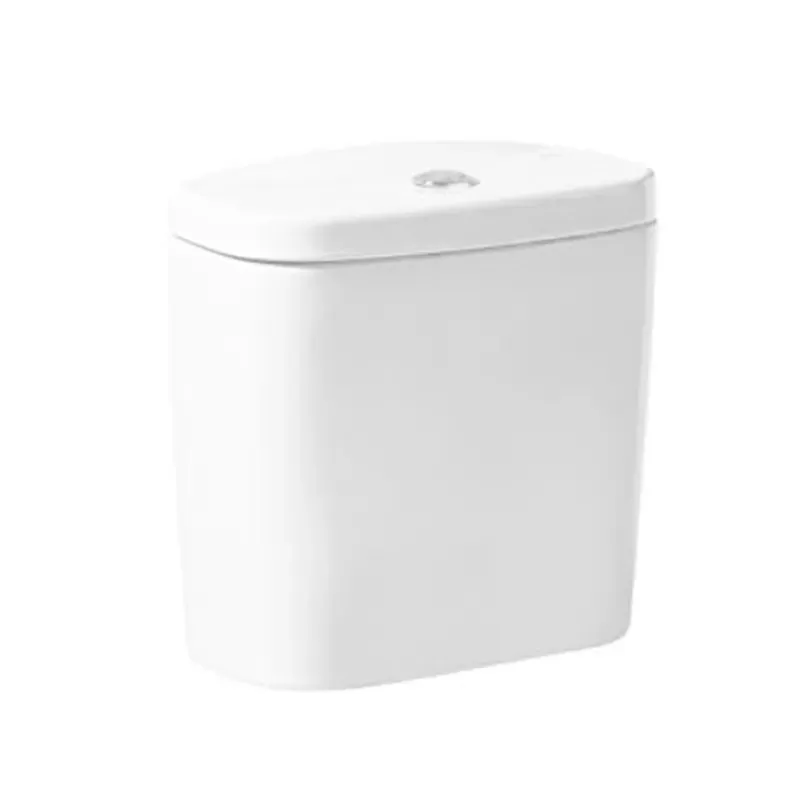 Tanque con tapa, juego fijación y mecanismo doble pulsador