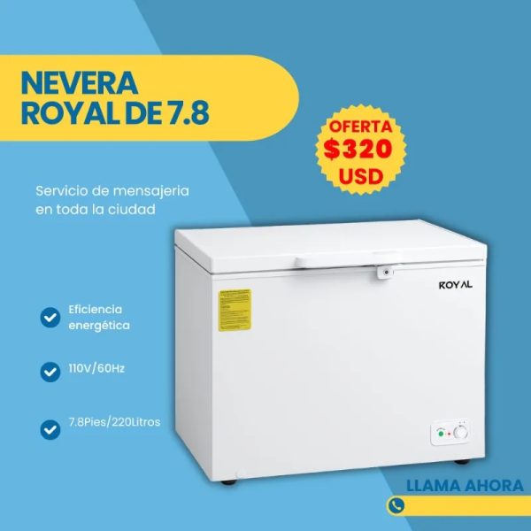 Nevera 7.8 pies