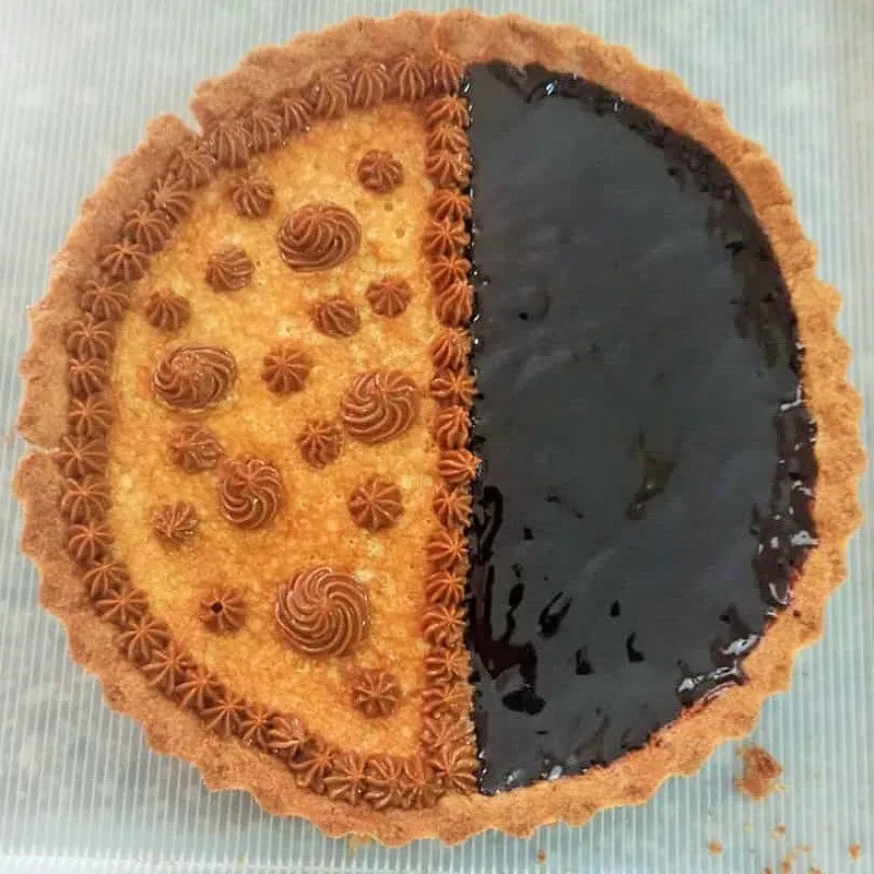 Tarta flan de Fanguito y chocolate