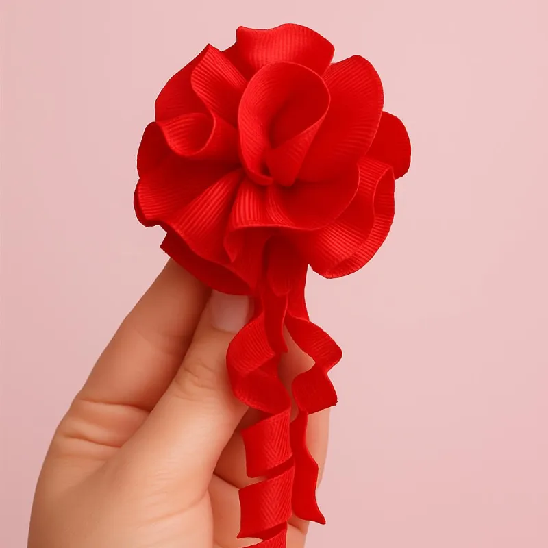 Par de Moño con bucles #026