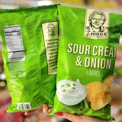 Papas Sour cream. J.HIGGS