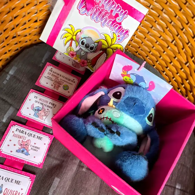 Caja sorpresa con peluche