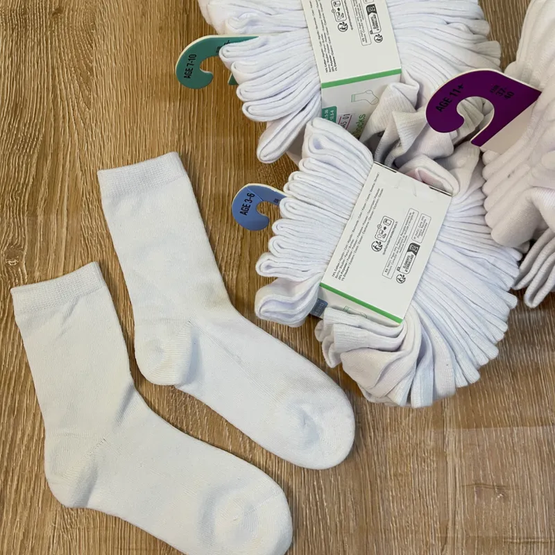 Medias largas de algodón