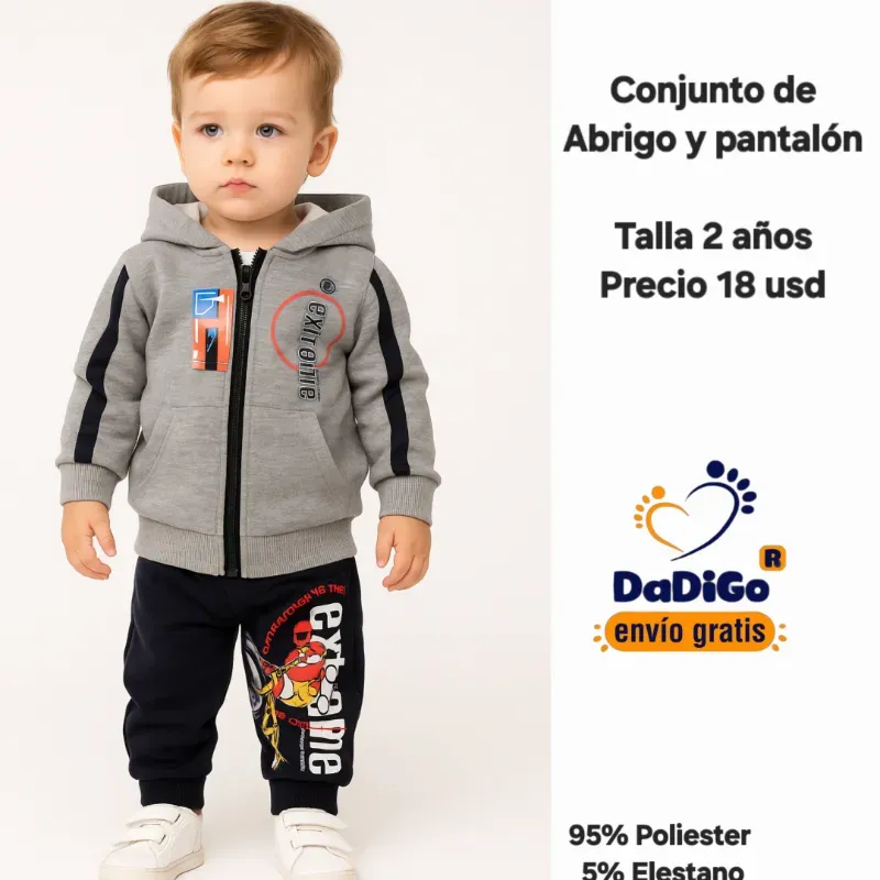 Conjunto abrigado para niños