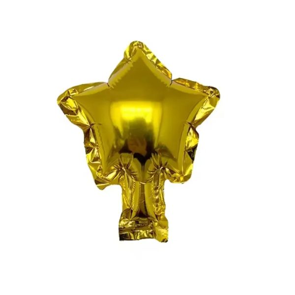 Globo de estrella dorado de 5"