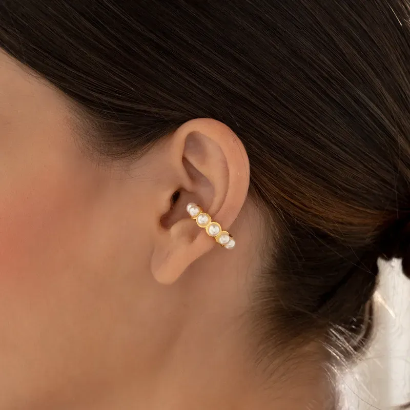 Earcuff multiperlas