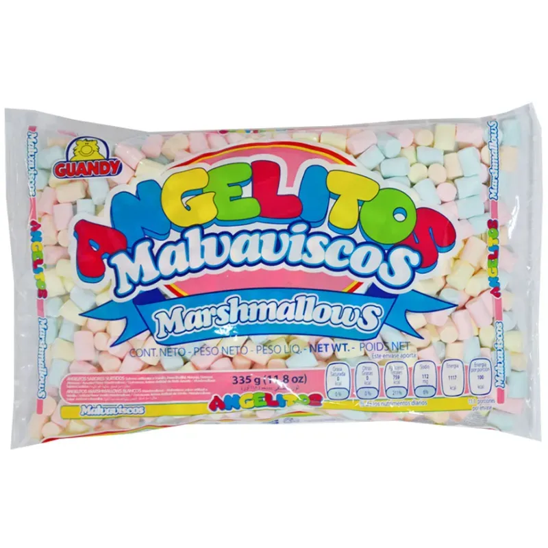 5207012 - Tira de malvaviscos mini Marsh 480 g (Tira de 12 unidades de 40 g) (Cajas de 12 Tiras) (144 unidades por caja) - U/M: U