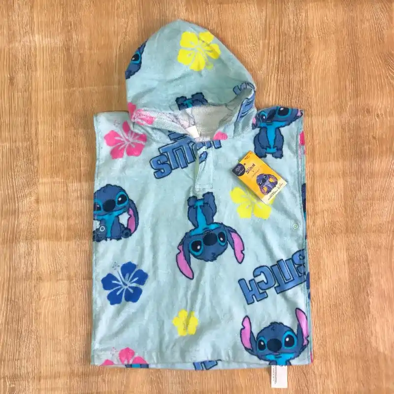Toalla con gorro de Stitch