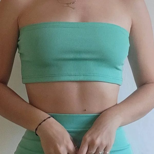 CROP TOP VERDE AQUA
