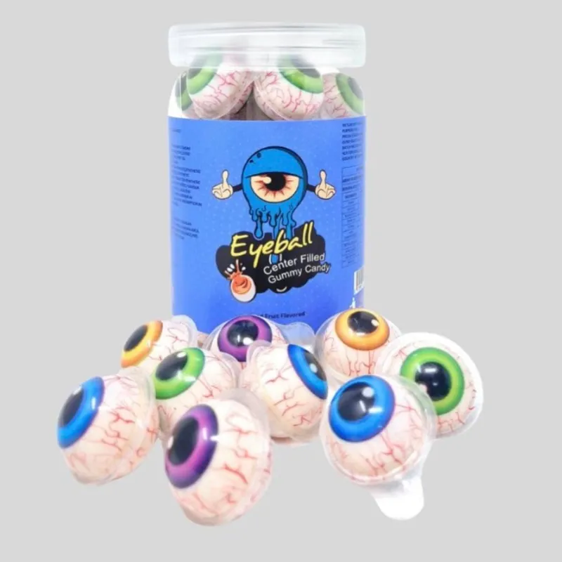 gomitas rellenas con forma de ojo