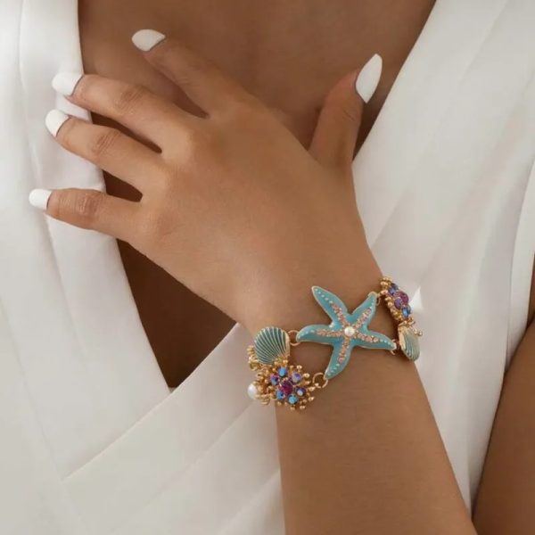Pulsera con estrella de mar