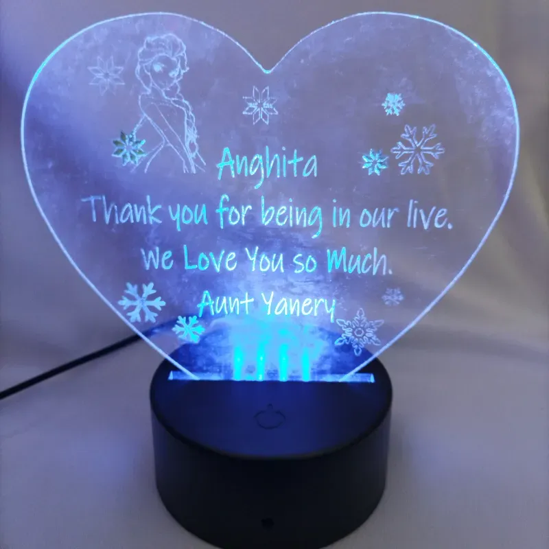 Lámpara de acrílico