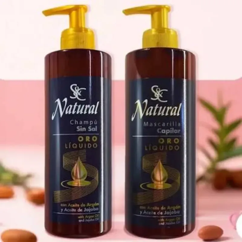 Shampoo y Mascarilla Oro Líquido