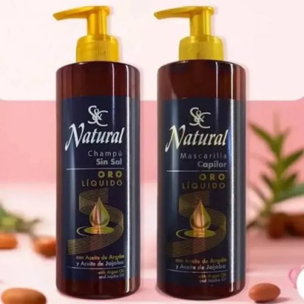 Shampoo y Mascarilla Oro Líquido