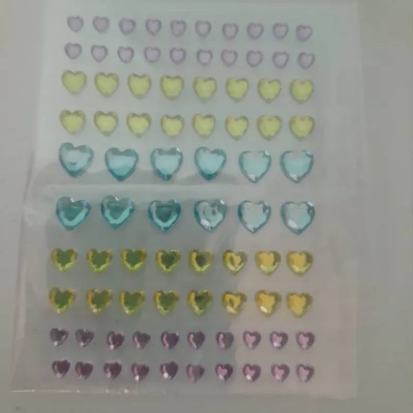 Stickers corazones varios tamaños varios colores 3