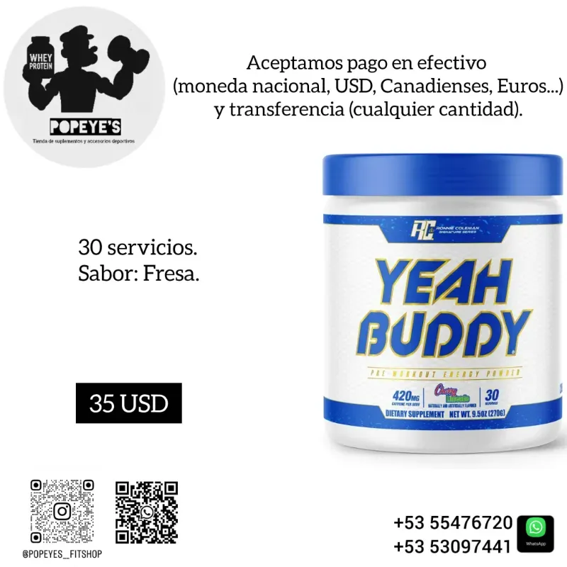 Pre-workout Yeah Buddy