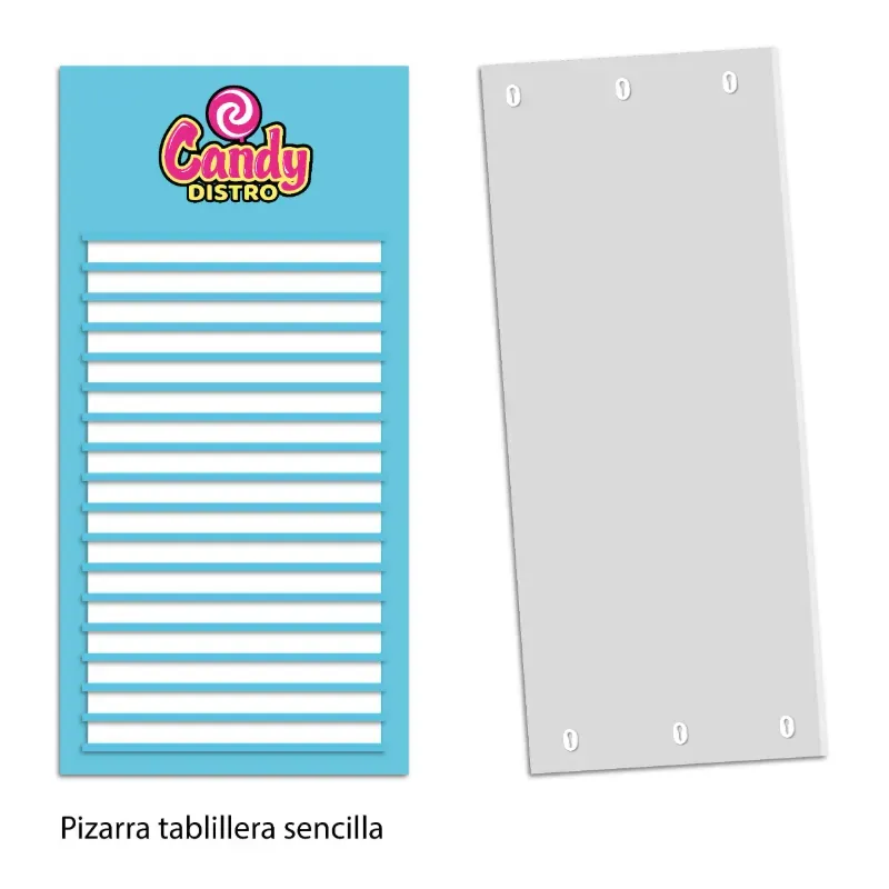 Pizarra tablillera sencilla 1.2m (alto) x 0.6m (ancho)