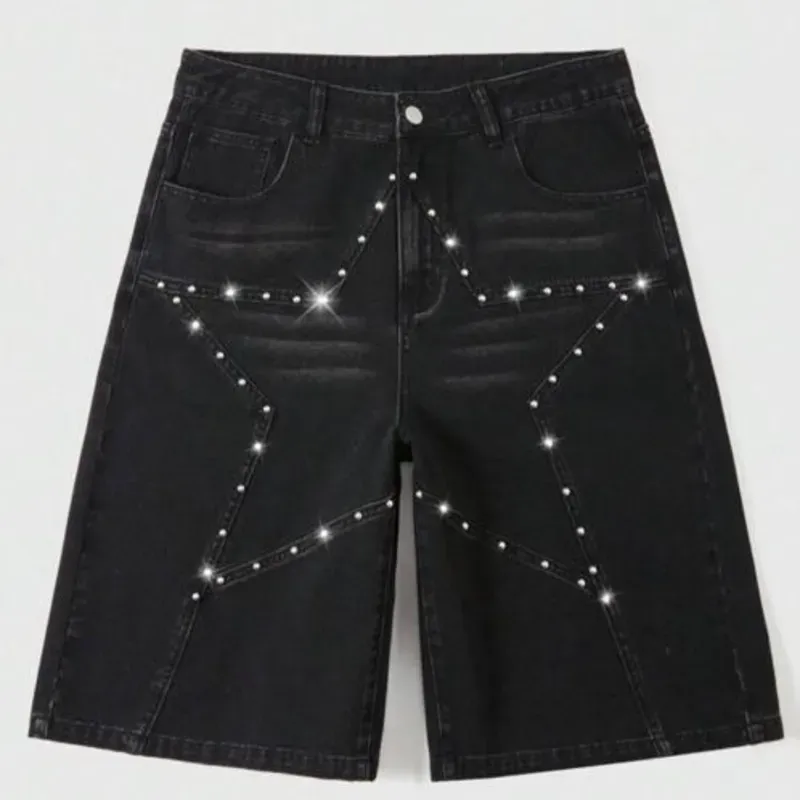 Shorts mezclilla de brillo