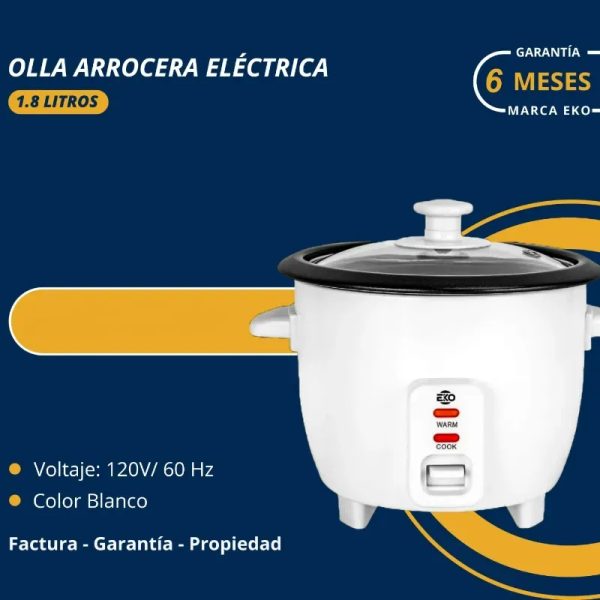 OLLA ARROCERA 1.8L MARCA EKO