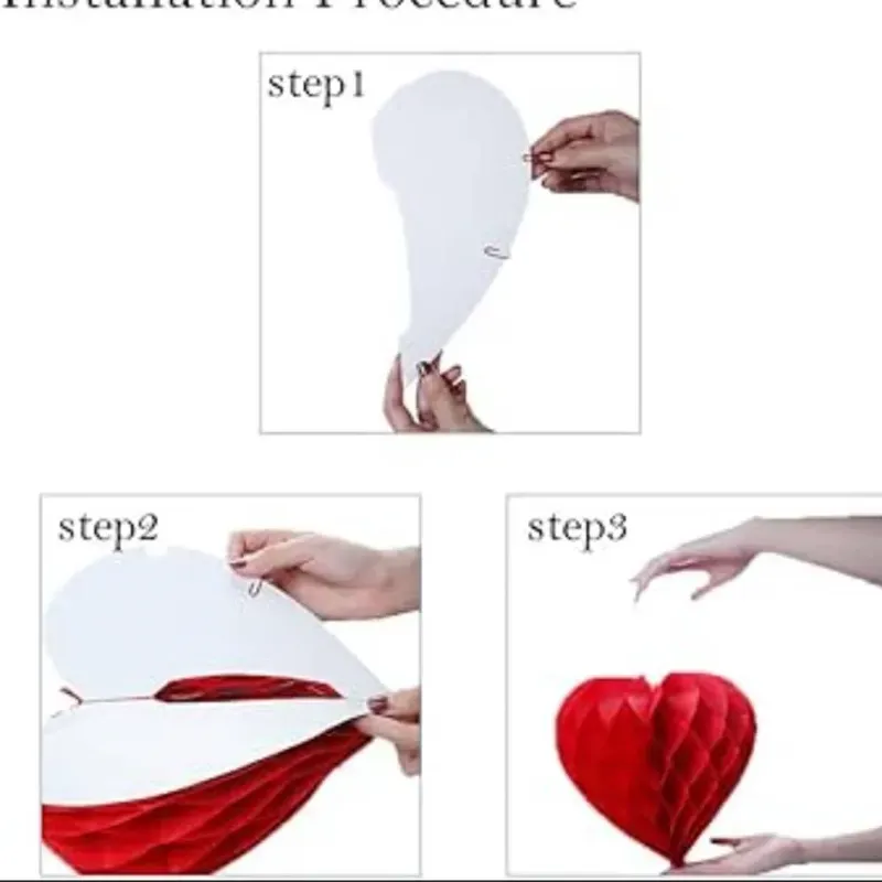 ‼️Pareja de faroles chinos en forma de Corazón (20 y 30cm)‼️