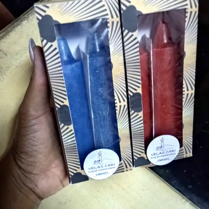 Estuche de 2 velas cilindricas