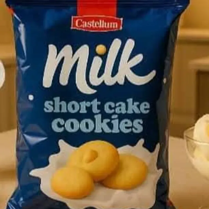 Galletas de leche MILK (contiene 8 paquetes)