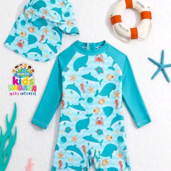 Traje de baño manga larga