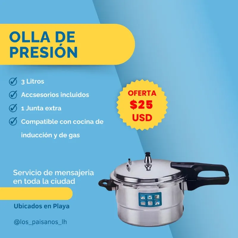 Olla inducción y gas 3 litros
