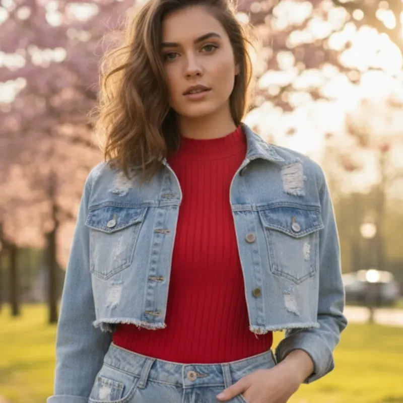 Chaquetas Mezclilla Rígida