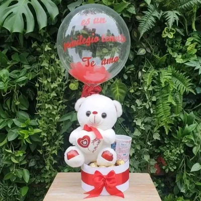 Cajita redonda coquette