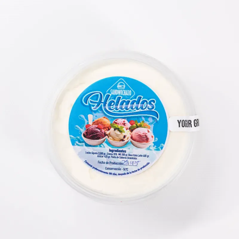 Pote de Helado 16onz Yogurt Griego