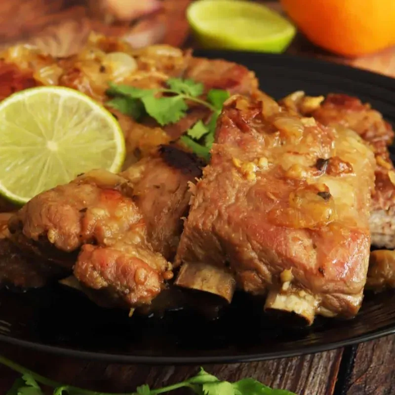 Costilla de cerdo fritas