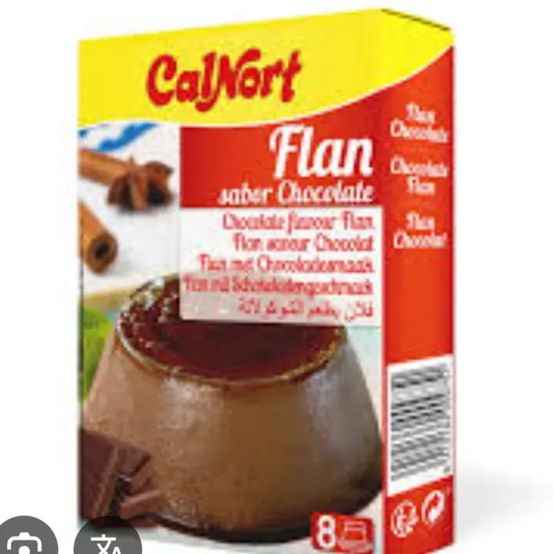 Flan de chocolate