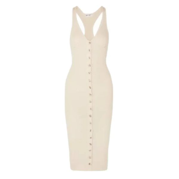 Vestido ajustado con botones