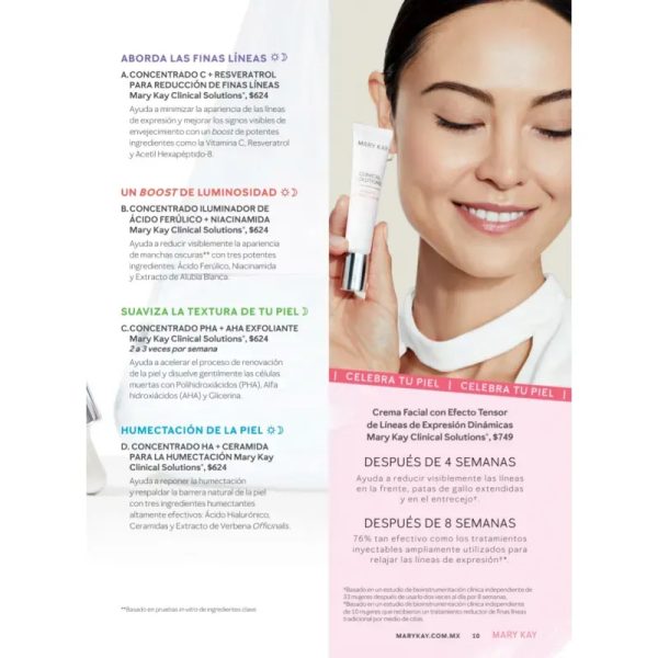 Crema Facial con Efecto Tensor de Líneas de Expresión Dinámicas