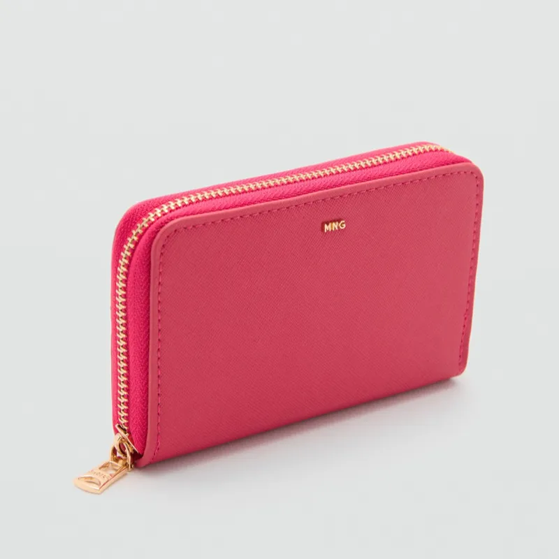 Billetera Mango efecto safiano