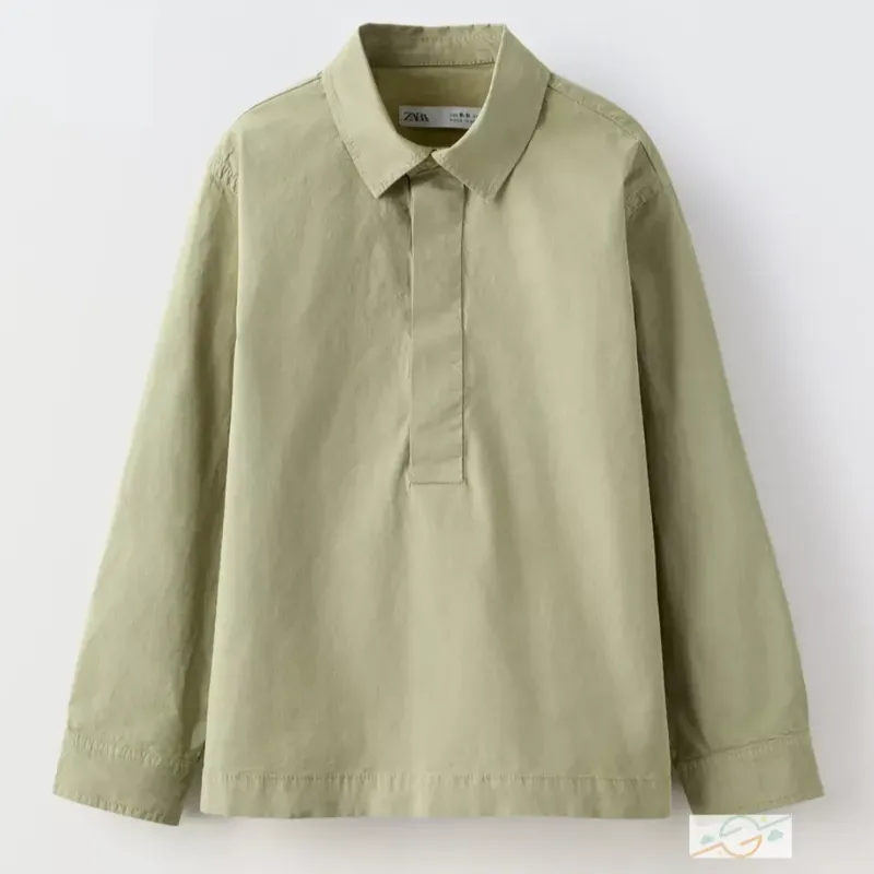 Camisa verde ZARA #0003