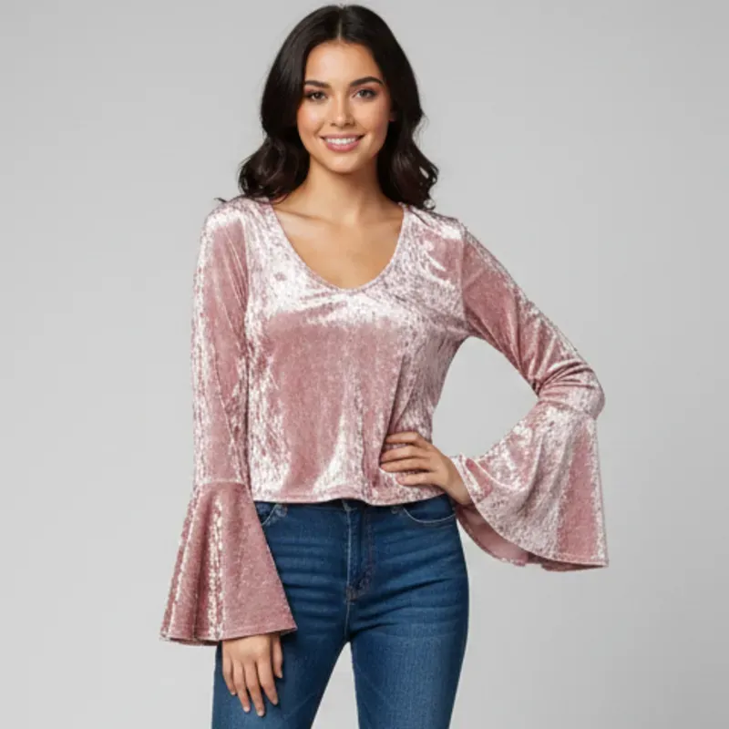 Blusa de terciopelo