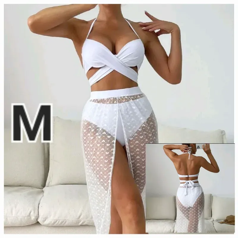 Biquini de Lazo Cruzado 3 Piezas