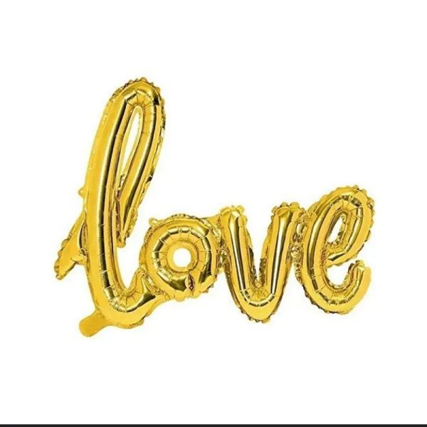 Globo Love dorado