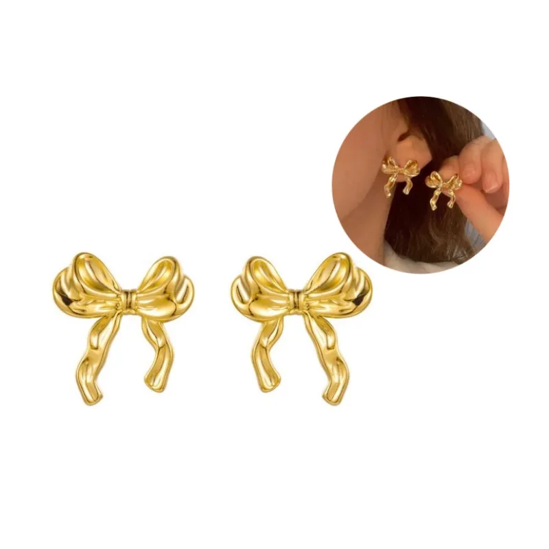 Pendientes en forma de lazo