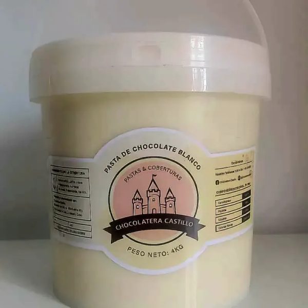 Lb de Pasta de Chocolate Blanco de la Chocolatera Castillo