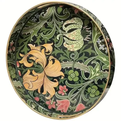 Bandeja de hojas en verde