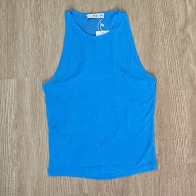 Blusa azul con brillos