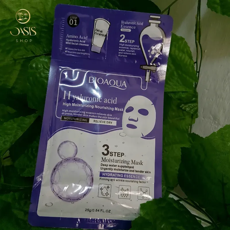 Mascarilla 3 en 1 de Ácido Hialuronico