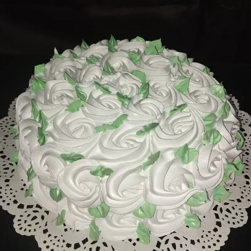 Cake de rosas blancas