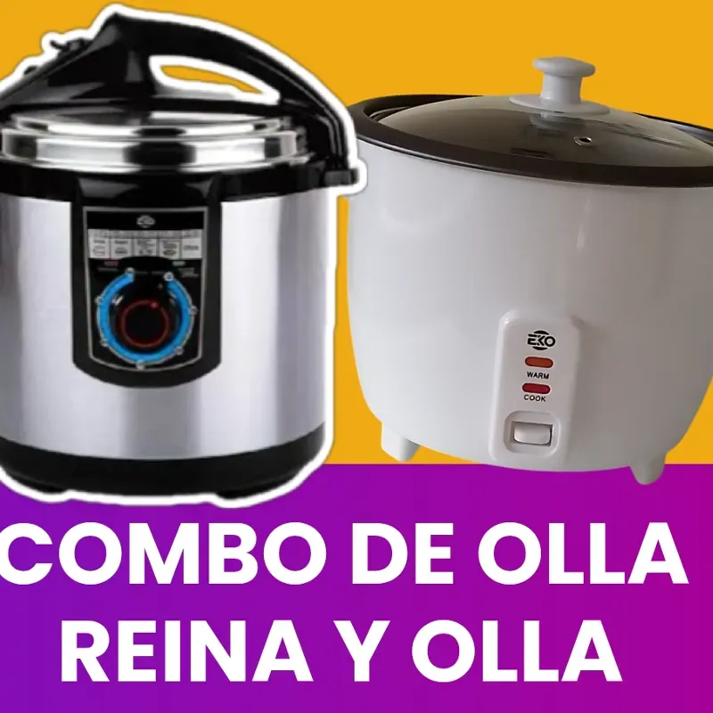 Combo de olla reina y arrocera eko