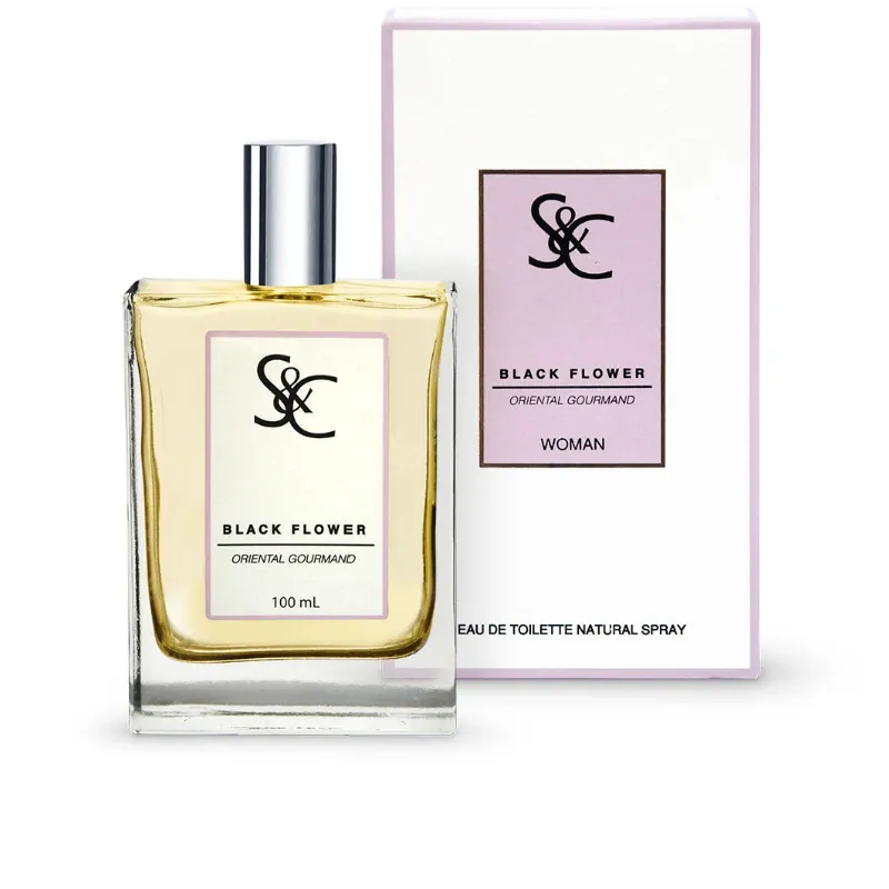 S&C Black flower