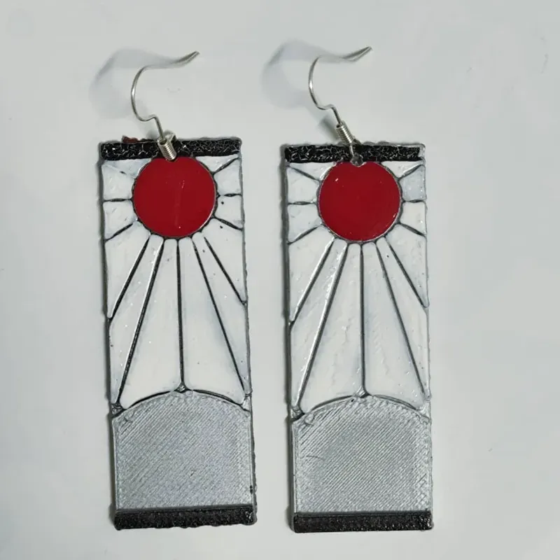  Aretes de Tanjiro (Kimetsu no Yaiba)