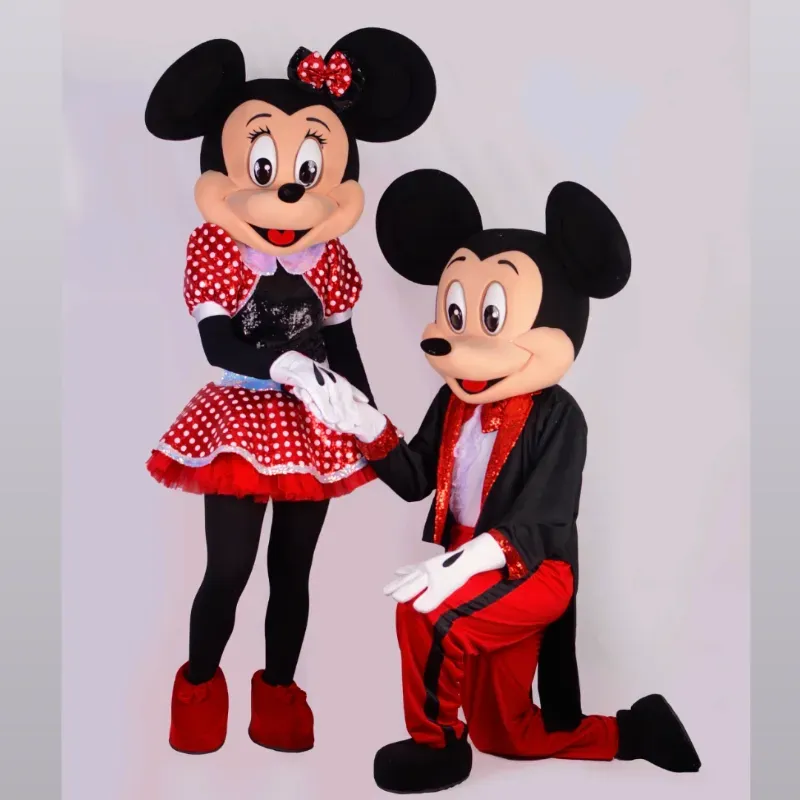 ❤️Minnie y Mickey Ropa especial de lentejuela 